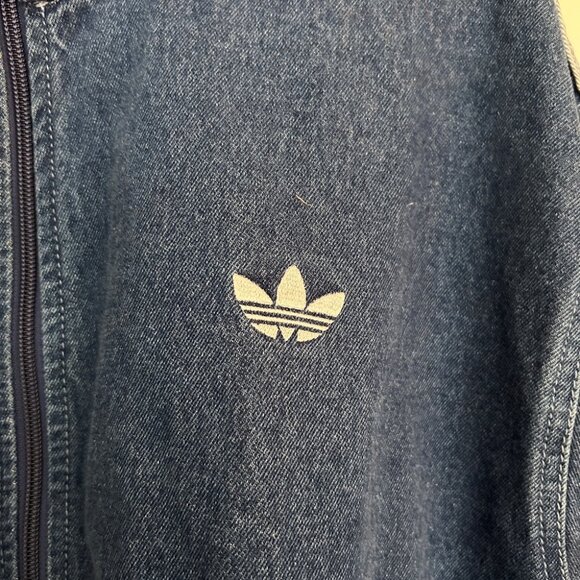 Men’s Adidas Adicolor Firebird Denim Track Jacket Size XL - Picture 3 of 9